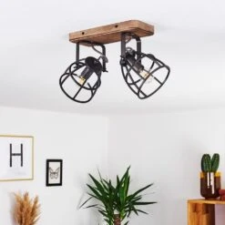 Haervej Deckenleuchte Holz Dunkel, Schwarz, 2-flammig -LEDVANCE Verkäufe haervej deckenleuchte h3365847 11