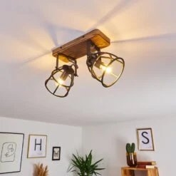 Haervej Deckenleuchte Holz Dunkel, Schwarz, 2-flammig -LEDVANCE Verkäufe haervej deckenleuchte h3365847 14