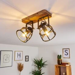 Haervej Deckenleuchte Holz Dunkel, Schwarz, 2-flammig -LEDVANCE Verkäufe haervej deckenleuchte h3365847 2