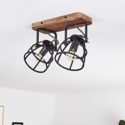 Haervej Deckenleuchte Holz Dunkel, Schwarz, 2-flammig -LEDVANCE Verkäufe haervej deckenleuchte h3365847 3