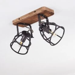 Haervej Deckenleuchte Holz Dunkel, Schwarz, 2-flammig -LEDVANCE Verkäufe haervej deckenleuchte h3365847 5