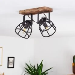 Haervej Deckenleuchte Holz Dunkel, Schwarz, 2-flammig -LEDVANCE Verkäufe haervej deckenleuchte h3365847 7