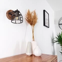 Haervej Wandleuchte Holz Dunkel, Schwarz, 1-flammig -LEDVANCE Verkäufe haervej wandleuchte h3365823 13