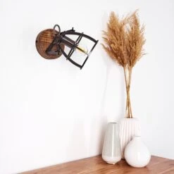 Haervej Wandleuchte Holz Dunkel, Schwarz, 1-flammig -LEDVANCE Verkäufe haervej wandleuchte h3365823 15