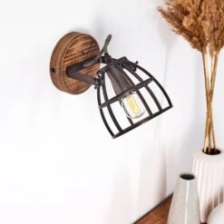 Haervej Wandleuchte Holz Dunkel, Schwarz, 1-flammig -LEDVANCE Verkäufe haervej wandleuchte h3365823 9