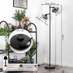 Haikala Stehleuchte Schwarz, 2-flammig -LEDVANCE Verkäufe haikala stehleuchte h3629208 3