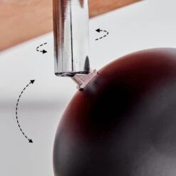 Haldor Deckenleuchte Chrom, Holzoptik, Schwarz, 4-flammig -LEDVANCE Verkäufe haldor deckenleuchte h9030133 5