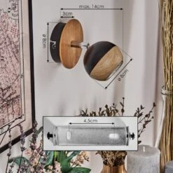 Haldor Wandleuchte Braun, Chrom, Schwarz, 1-flammig -LEDVANCE Verkäufe haldor wandleuchte h3855775 2