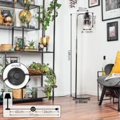 Hasvik Stehleuchte Chrom, Schwarz, 1-flammig -LEDVANCE Verkäufe hasvik stehleuchte h3847152 3