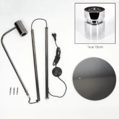 Hasvik Stehleuchte Chrom, Schwarz, 1-flammig -LEDVANCE Verkäufe hasvik stehleuchte h3847152 4