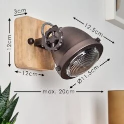 Herford Wandleuchte Braun, Holz Dunkel, Schwarz, 1-flammig 13 Herford Wandleuchte Braun, Holz Dunkel, Schwarz, 1-flammig -LEDVANCE Verkäufe herford wandleuchte h3015681 2