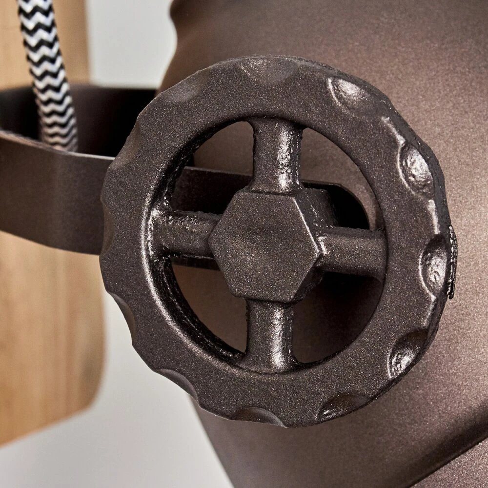 Herford Wandleuchte Braun, Holz Dunkel, Schwarz, 1-flammig 9 Herford Wandleuchte Braun, Holz Dunkel, Schwarz, 1-flammig – Bild 9