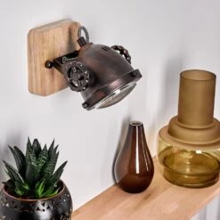 Herford Wandleuchte Holz Hell, Kupferfarben, 1-flammig -LEDVANCE Verkäufe herford wandleuchte h3015711 3