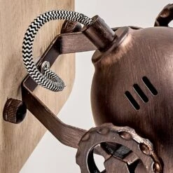 Herford Wandleuchte Holz Hell, Kupferfarben, 1-flammig -LEDVANCE Verkäufe herford wandleuchte h3015711 4