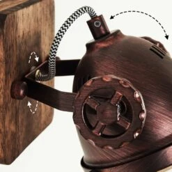 Herford Wandleuchte Holz Dunkel, Rostfarben, 1-flammig -LEDVANCE Verkäufe herford wandleuchte h3017357 5