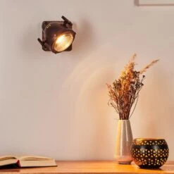 Herford Wandleuchte Holz Dunkel, Rostfarben, 1-flammig -LEDVANCE Verkäufe herford wandleuchte h3017357 6