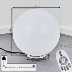 Ilorn Kugelleuchte 30 Cm LED Weiß, 1-flammig, Fernbedienung -LEDVANCE Verkäufe ilorn kugelleuchte 30 cm h3954096 3