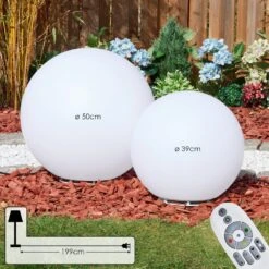 Ilorn Kugelleuchte Set 39 Cm, 50 Cm LED Weiß, 2-flammig, Fernbedienung -LEDVANCE Verkäufe ilorn kugelleuchte set 39 cm 50 cm h3950852 3