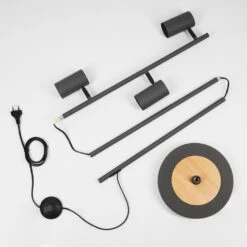 Javel Stehleuchte Grau, Holzoptik, Schwarz, 3-flammig -LEDVANCE Verkäufe javel stehleuchte h3535936 4