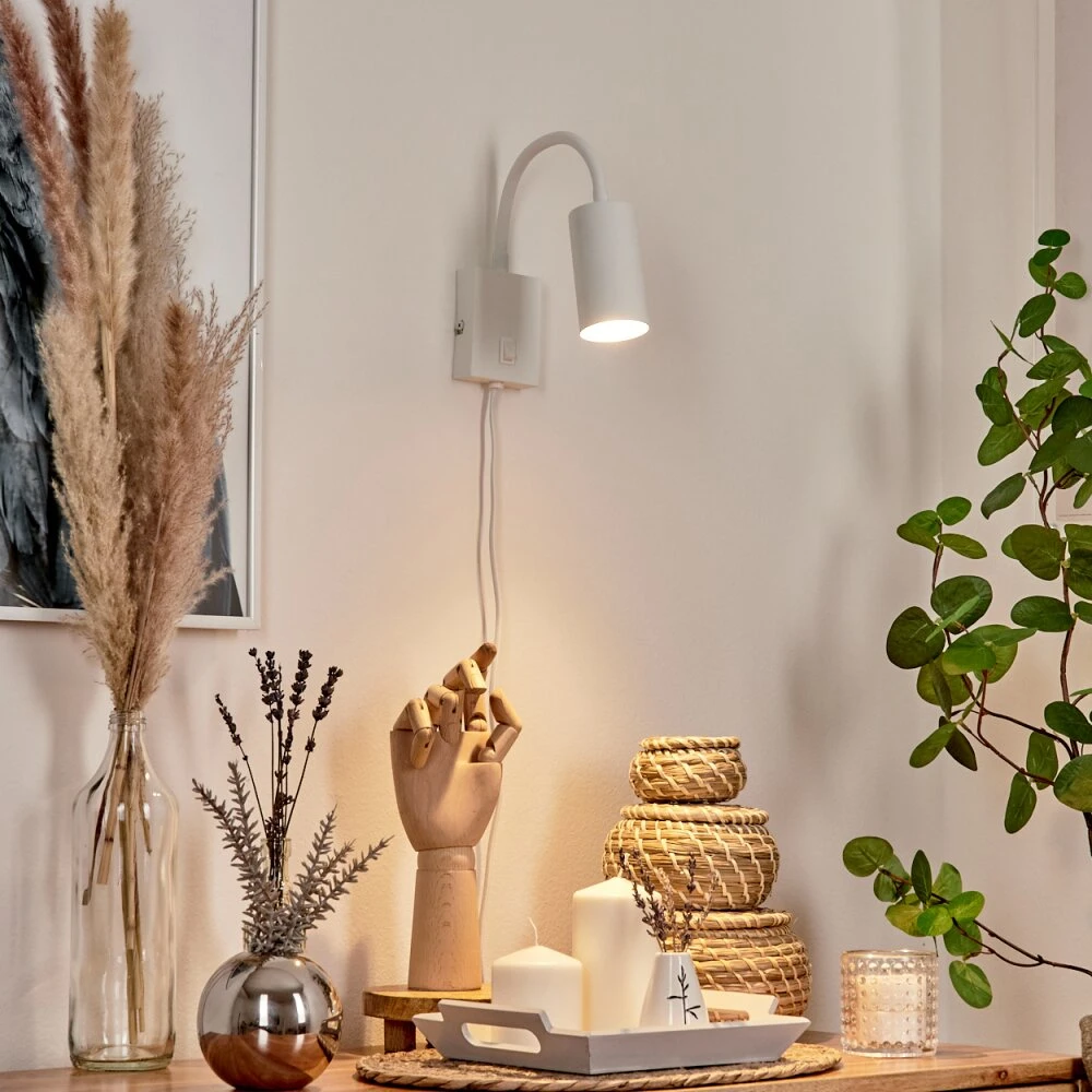 Javel Wandleuchte Weiß, 1-flammig 7 Javel Wandleuchte Weiß, 1-flammig – Bild 7