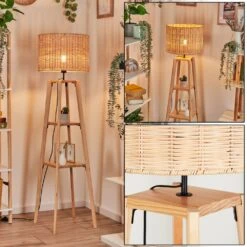 Jinya Stehleuchte 40 Cm Naturfarben, 1-flammig