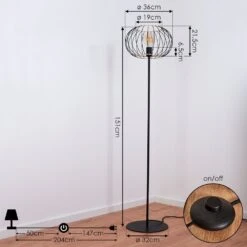 Journy Stehleuchte Schwarz, 1-flammig -LEDVANCE Verkäufe journy stehleuchte h3538388 3