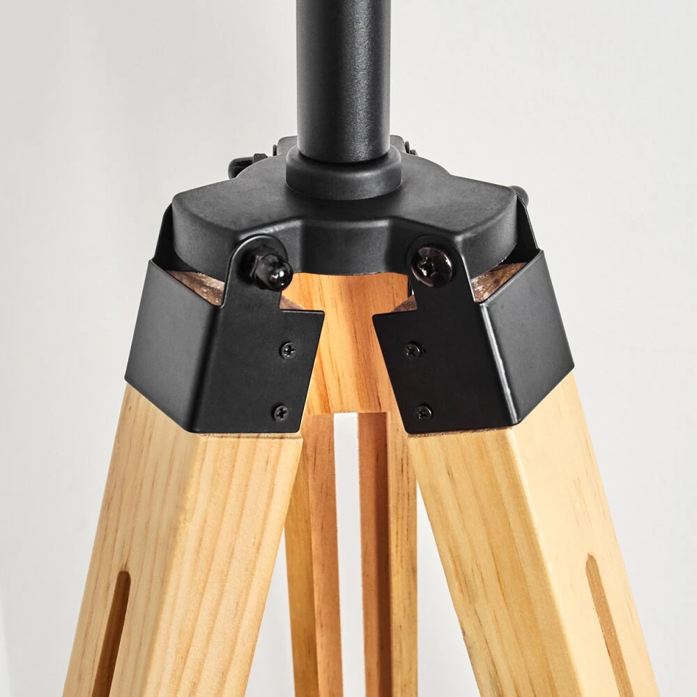 Jupiter Stehleuchte Naturfarben, Schwarz, 1-flammig 3 Jupiter Stehleuchte Naturfarben, Schwarz, 1-flammig – Bild 3