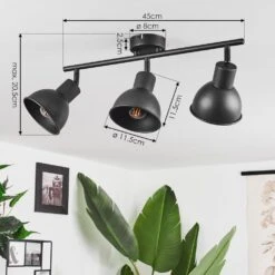 Kansela Deckenleuchte Schwarz, 3-flammig -LEDVANCE Verkäufe kansela deckenleuchte h3577257 4