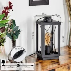 Karan Tischleuchte Schwarz, 1-flammig -LEDVANCE Verkäufe karan tischleuchte h9025979 3