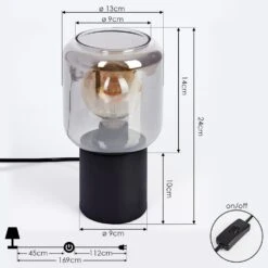 Keppoch Tischleuchte Schwarz, 1-flammig -LEDVANCE Verkäufe keppoch tischleuchte h3396773 3