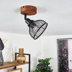 Kesao Deckenleuchte Holz Dunkel, Schwarz, 1-flammig -LEDVANCE Verkäufe kesao deckenleuchte h3402924 11