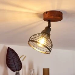 Kesao Deckenleuchte Holz Dunkel, Schwarz, 1-flammig -LEDVANCE Verkäufe kesao deckenleuchte h3402924 8