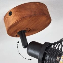 Kesao Deckenleuchte Holz Dunkel, Schwarz, 1-flammig -LEDVANCE Verkäufe kesao deckenleuchte h3402924 9