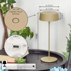 Kouvi Außentischleuchte LED Gold, 1-flammig -LEDVANCE Verkäufe kouvi aussentischleuchte h3681985 3