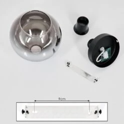 Koyoto Deckenleuchte Glas 15 Cm Chrom, Klar, Rauchfarben, 1-flammig -LEDVANCE Verkäufe koyoto deckenleuchte glas 15 cm h3625200 4