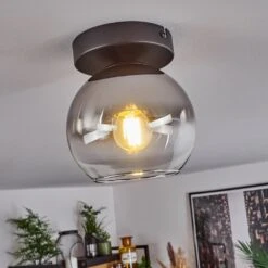 Koyoto Deckenleuchte Glas 15 Cm Chrom, Klar, Rauchfarben, 1-flammig -LEDVANCE Verkäufe koyoto deckenleuchte glas 15 cm h3625200 8