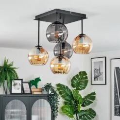 Koyoto Deckenleuchte Glas 15 Cm Bernsteinfarben, Rauchfarben, 5-flammig -LEDVANCE Verkäufe koyoto deckenleuchte glas 15 cm h3900529 11