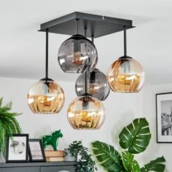 Koyoto Deckenleuchte Glas 15 Cm Bernsteinfarben, Rauchfarben, 5-flammig -LEDVANCE Verkäufe koyoto deckenleuchte glas 15 cm h3900529 9