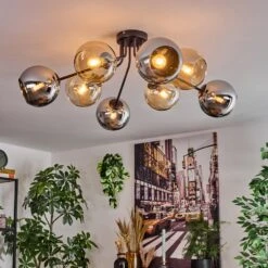 Koyoto Deckenleuchte Glas 15 Cm Bernsteinfarben, Chrom, Rauchfarben, 8-flammig -LEDVANCE Verkäufe koyoto deckenleuchte glas 15 cm h3959220 8