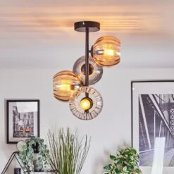 Koyoto Deckenleuchte Glas 15 Cm Bernsteinfarben, Klar, Rauchfarben, 4-flammig -LEDVANCE Verkäufe koyoto deckenleuchte glas 15 cm h9022152 10