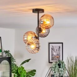 Koyoto Deckenleuchte Glas 15 Cm Bernsteinfarben, Klar, Rauchfarben, 4-flammig -LEDVANCE Verkäufe koyoto deckenleuchte glas 15 cm h9022152 8