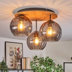 Koyoto Deckenleuchte Glas 20 Cm Naturfarben, Schwarz, 3-flammig -LEDVANCE Verkäufe koyoto deckenleuchte glas 20 cm h3960011 8