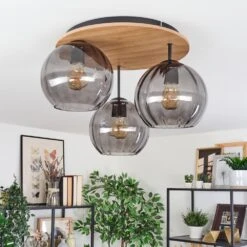 Koyoto Deckenleuchte Glas 20 Cm Naturfarben, Schwarz, 3-flammig -LEDVANCE Verkäufe koyoto deckenleuchte glas 20 cm h3960011 9