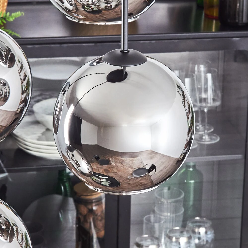 Koyoto Hängeleuchte 20 Cm Chrom, Rauchfarben, 4-flammig 3 Koyoto Hängeleuchte 20 Cm Chrom, Rauchfarben, 4-flammig – Bild 3