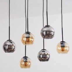 Koyoto Hängeleuchte Glas 15 Cm Bernsteinfarben, Chrom, Rauchfarben, 6-flammig -LEDVANCE Verkäufe koyoto haengeleuchte glas 15 cm h9023173 7