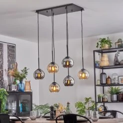 Koyoto Hängeleuchte Glas 15 Cm Bernsteinfarben, Chrom, Rauchfarben, 6-flammig -LEDVANCE Verkäufe koyoto haengeleuchte glas 15 cm h9023173 8