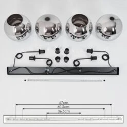 Koyoto Hängeleuchte Glas 25 Cm Chrom, Rauchfarben, 4-flammig -LEDVANCE Verkäufe koyoto haengeleuchte glas 25 cm h3623725 4