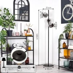 Koyoto Stehleuchte Glas 15 Cm Chrom, Rauchfarben, 3-flammig -LEDVANCE Verkäufe koyoto stehleuchte glas 15 cm h3857601 2