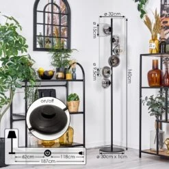 Koyoto Stehleuchte Glas 15 Cm Klar, Rauchfarben, 6-flammig -LEDVANCE Verkäufe koyoto stehleuchte glas 15 cm h3888919 3