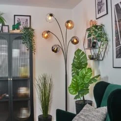 Koyoto Stehleuchte Glas 15 Cm Bernsteinfarben, Chrom, Klar, Rauchfarben, 5-flammig -LEDVANCE Verkäufe koyoto stehleuchte glas 15 cm h9042563 10